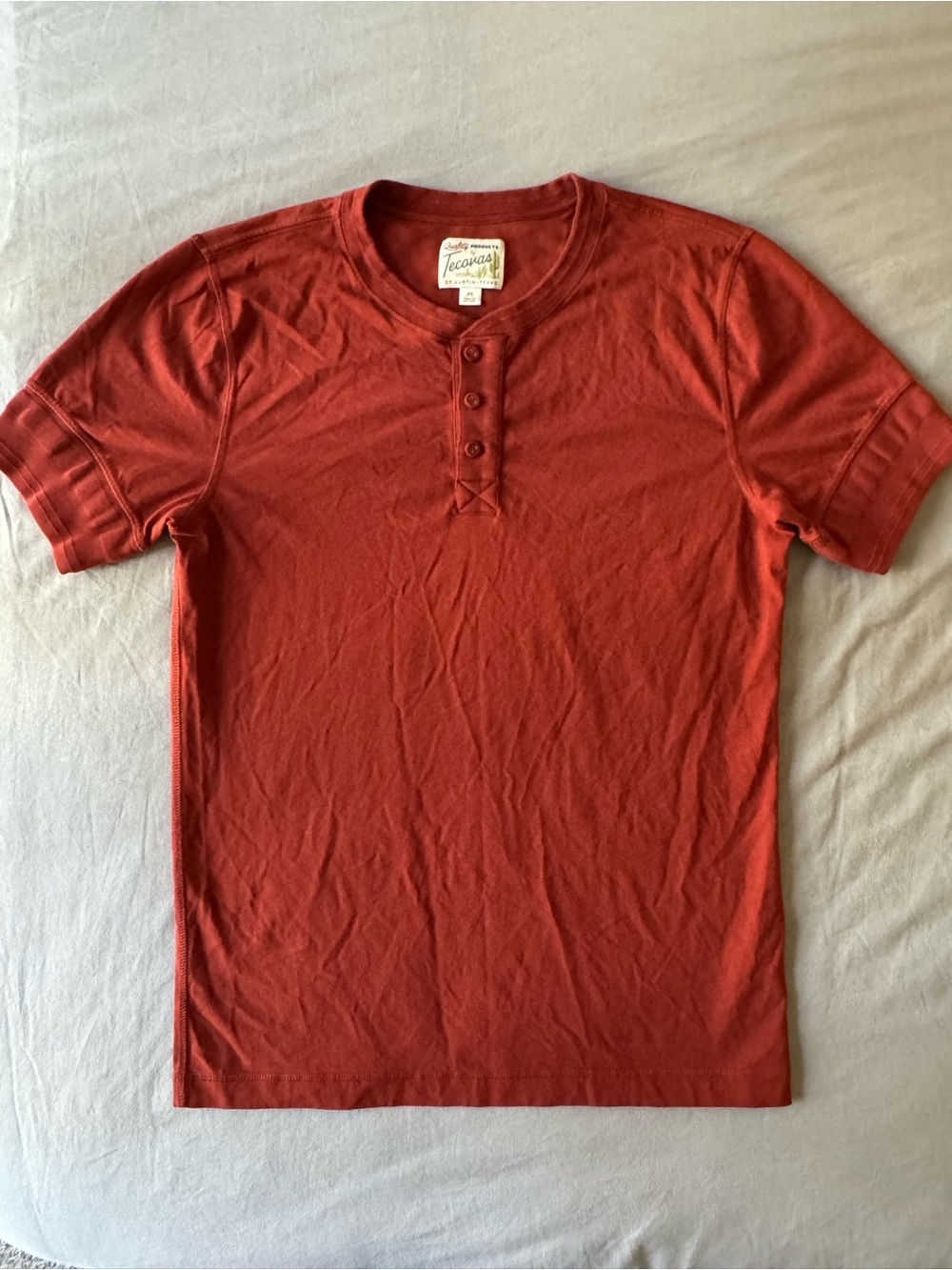 Tecovas- Men's Crewneck T-Shirt in Burnt Orange